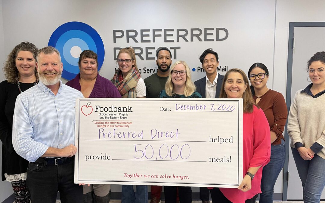 Preferred Direct provides over 50,000 meals to SEVA